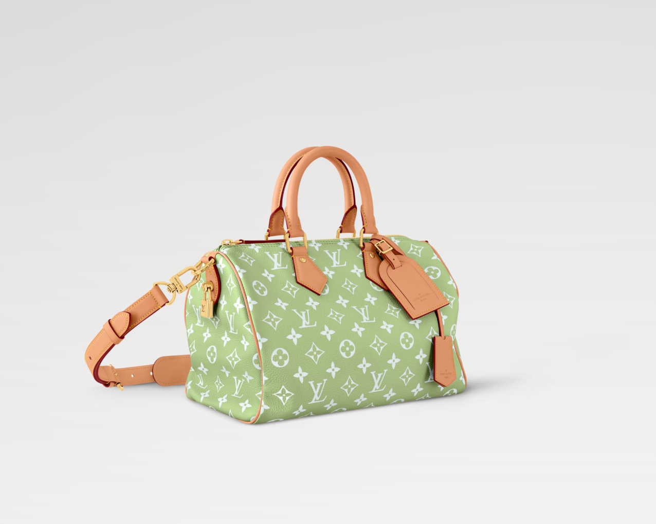 LOUIS VUITTON SPEEDY P9 BANDOULIÈRE 30 M14064 (32*22.5*18cm) Frozen Lime - Image 4