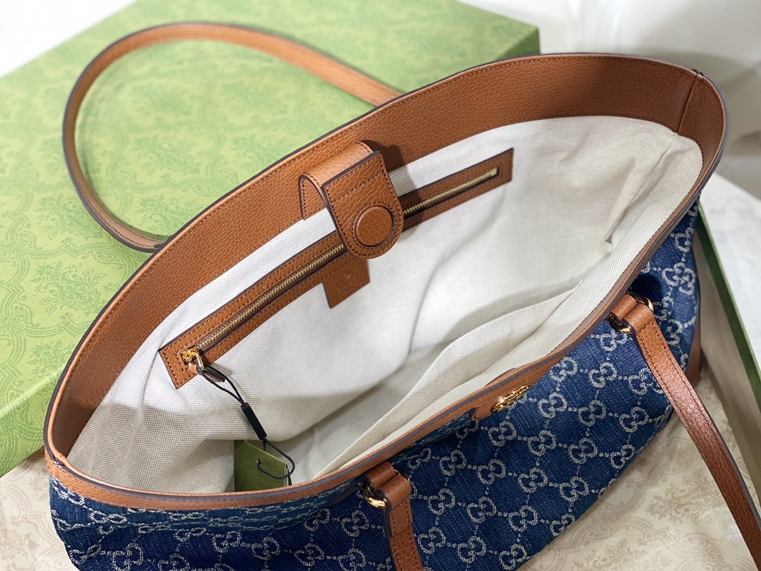 Gucci Demin Tote Handbags-38*28*14CM - Image 7