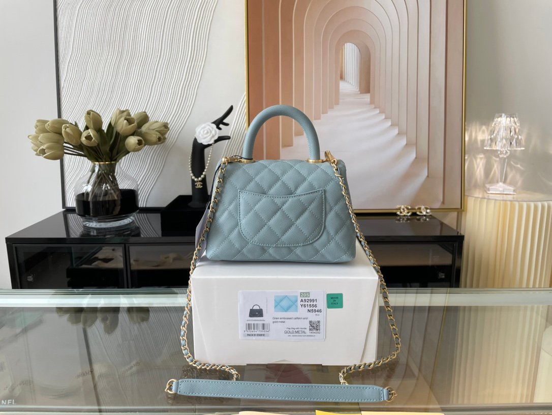 Ch@nel Coco Handlebag-13*19*9CM - Image 6