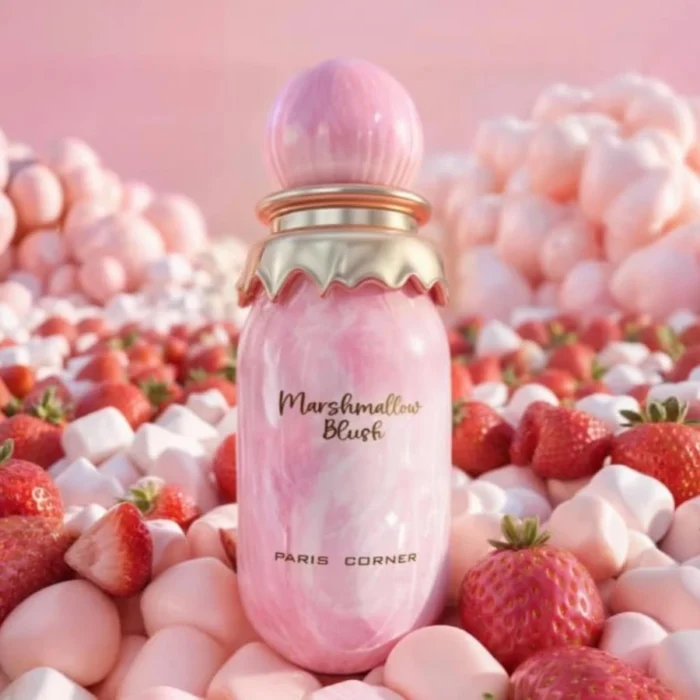 Paris Corner Marshmallow Powder Blusher EDP 3.4 Liquid Ounce Marshmallow Strawberry Perfume, Lasting Sweet Fragrance - Image 2