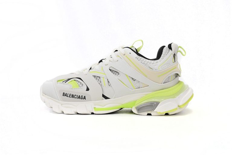 Balenciaga Tess S White Fluorescent Green