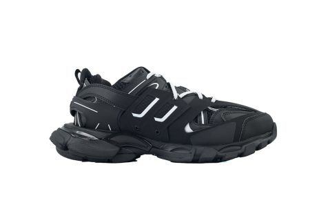 Balenciaga Tess S Black And White Sneakers