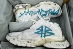 Balenciaga Runner Sneaker White Blue Graffiti