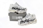 Balenciaga Runner White Black Character Print